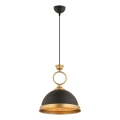 MONZA hänglampa 1xE27/40W/230V diameter 30 cm svart/brons
