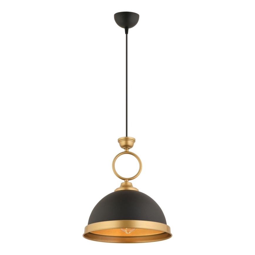 MONZA hänglampa 1xE27/40W/230V diameter 30 cm svart/brons