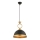 MONZA hänglampa 1xE27/40W/230V diameter 30 cm svart/brons