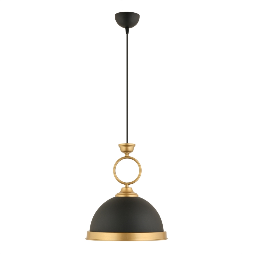 MONZA hänglampa 1xE27/40W/230V diameter 30 cm svart/brons