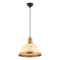 MONZA pendellampa 1xE27/40W/230V diameter 29 cm kräm/brons