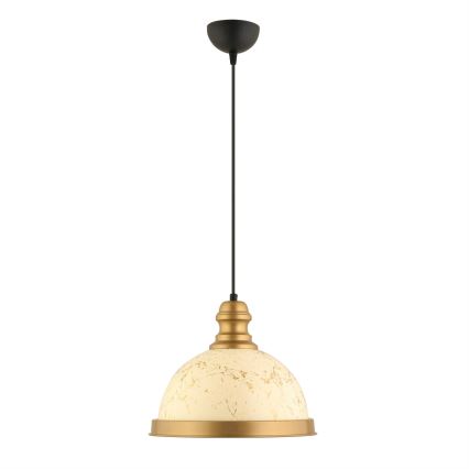 MONZA pendellampa 1xE27/40W/230V diameter 29 cm kräm/brons