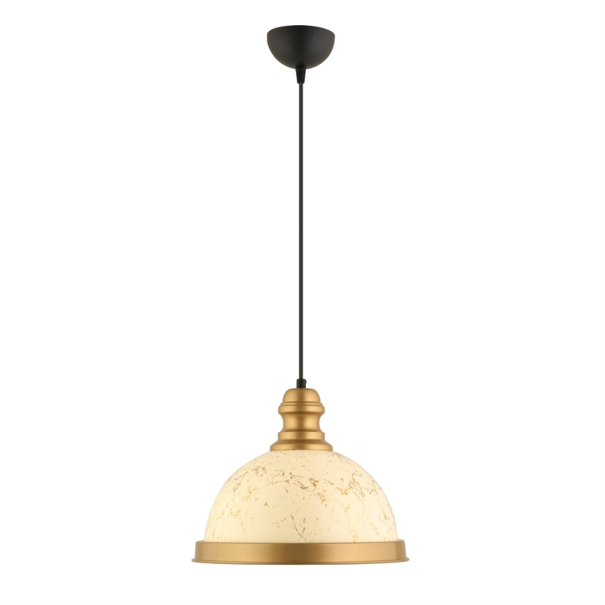 MONZA pendellampa 1xE27/40W/230V diameter 29 cm kräm/brons