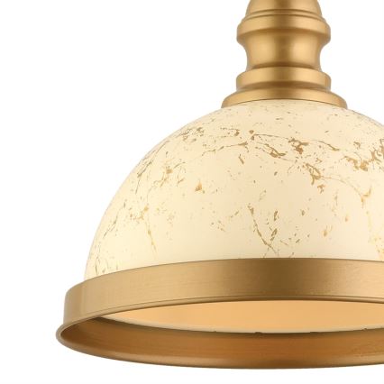 MONZA pendellampa 1xE27/40W/230V diameter 29 cm kräm/brons