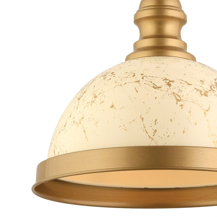 MONZA pendellampa 1xE27/40W/230V diameter 29 cm kräm/brons