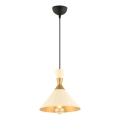 MONZA takk pendel 1xE27/40W/230V Ø 25 cm krem/bronze