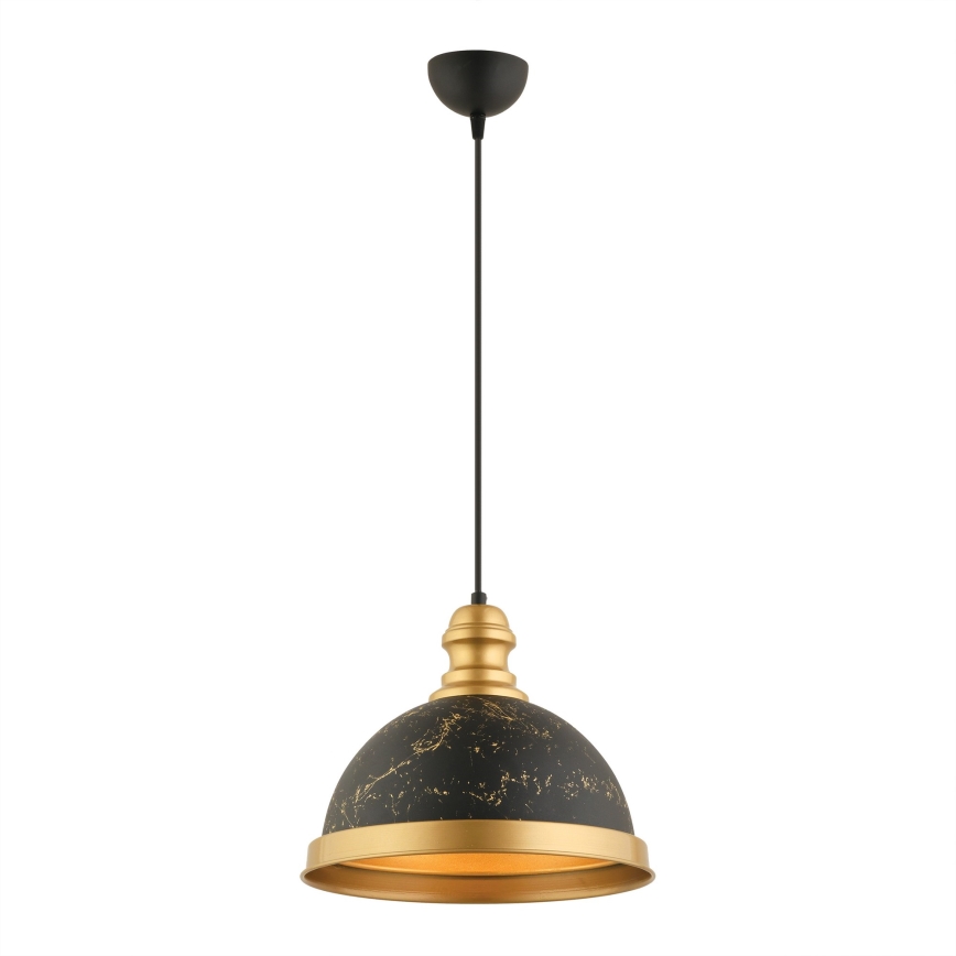 MONZA takk pendel 1xE27/40W/230V Ø 29 cm svart/bronze