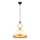 MONZA taklampa 1xE27/40W/230V Ø 26 cm krämfärgad/bronze