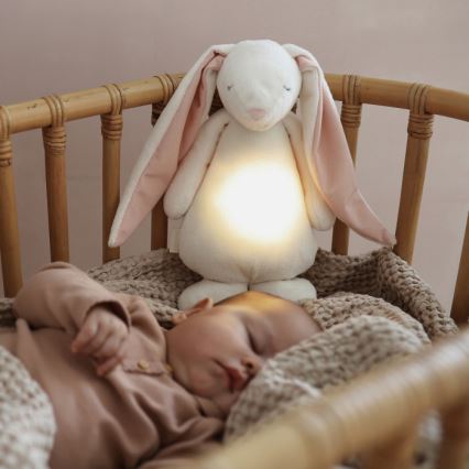 Moonie - Barn liten nattlampa kanin kräm
