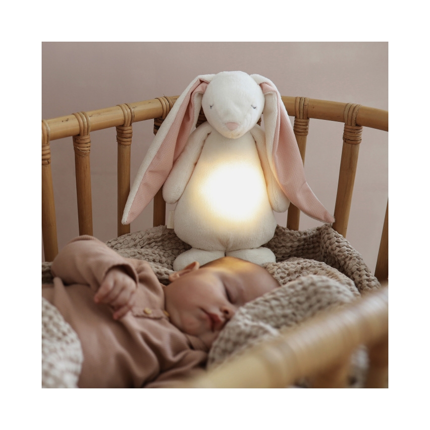 Moonie - Barn liten nattlampa kanin kräm