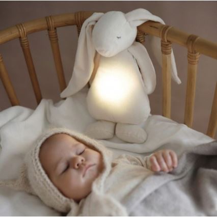 Moonie - Barn liten nattlampa kanin kräm