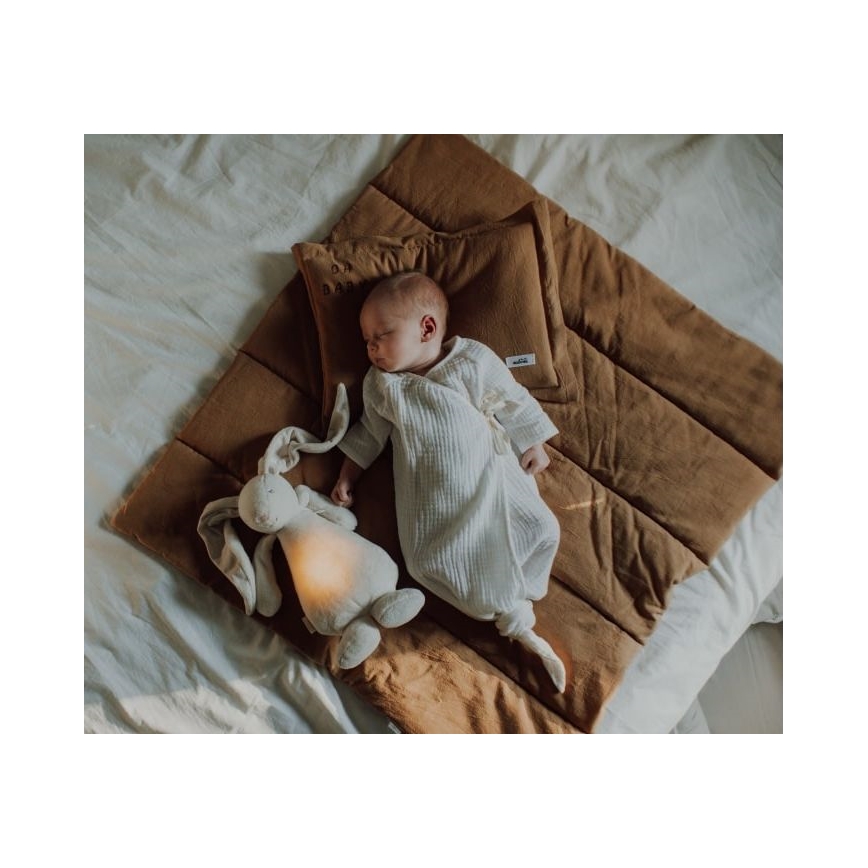 Moonie - Barn liten nattlampa kanin silver