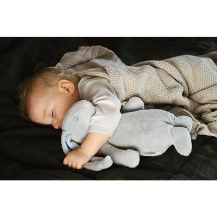Moonie - Barn liten nattlampa kanin silver