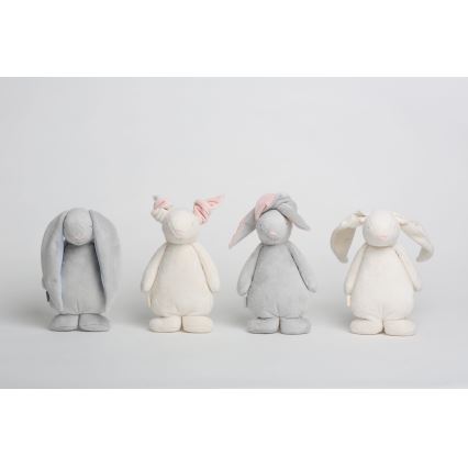 Moonie - Barn liten nattlampa kanin silver