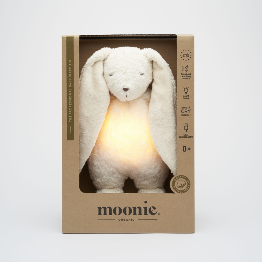 Moonie - Goskompis med melodi och ljus kanin organic polar natur
