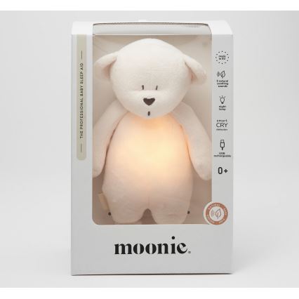 Moonie - Goskompis med melodi och ljus liten björn 2.0 cream