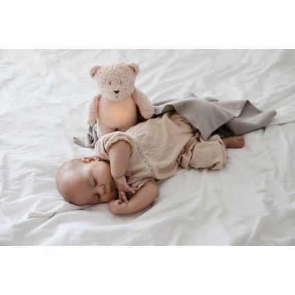Moonie - Goskompis med melodi och ljus liten björn 2.0 organic honungsremsor