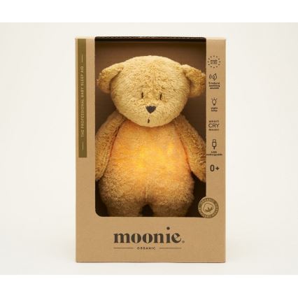 Moonie - Goskompis med melodi och ljus liten björn 2.0 organic honungsremsor