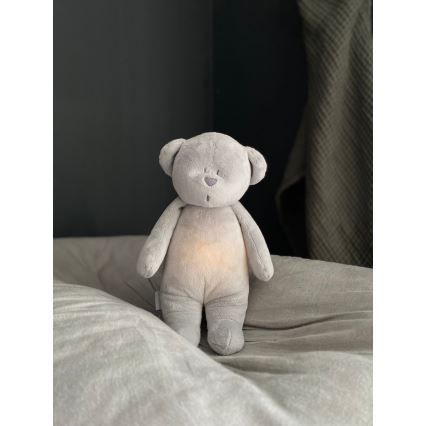 Moonie - Nattlampa för barn liten björn silver