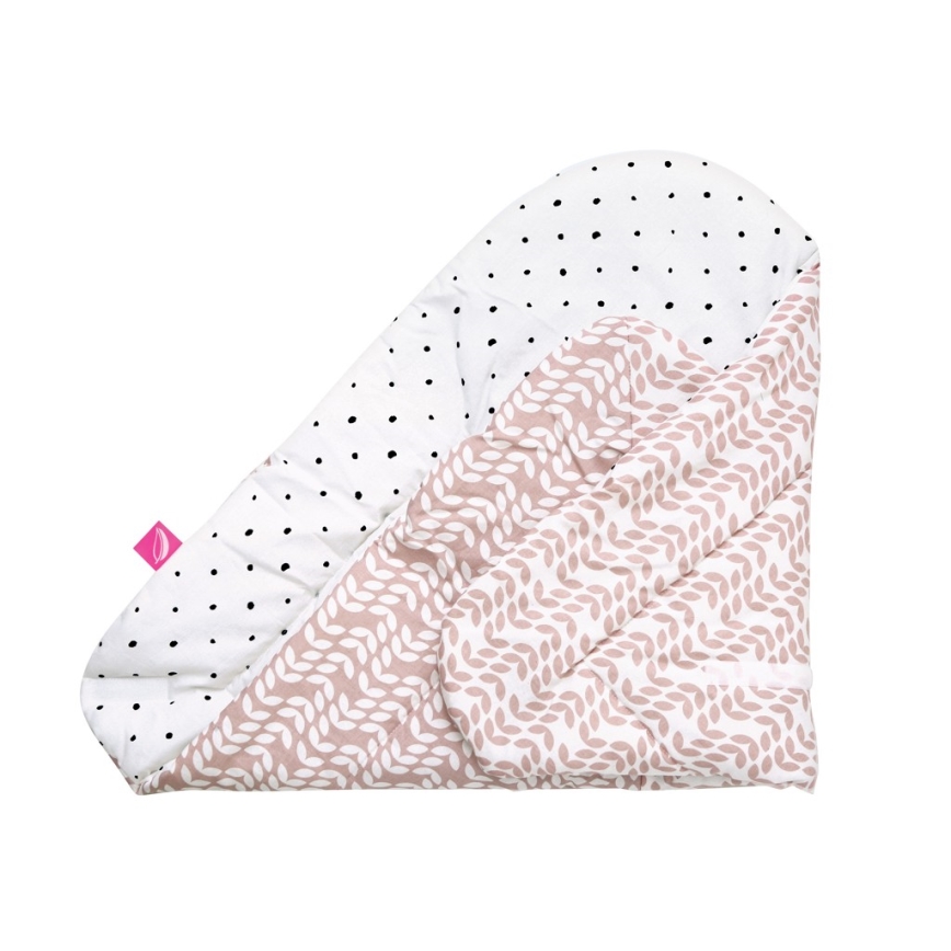 MOTHERHOOD - Swaddle blanket with coconut reinforcement CLASSICS 75x75 cm rosa