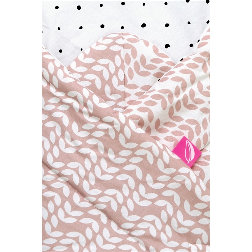 MOTHERHOOD - Swaddle blanket with coconut reinforcement CLASSICS 75x75 cm rosa