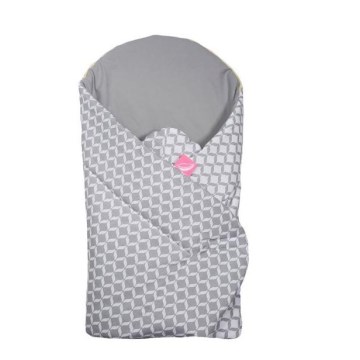 MOTHERHOOD - Swaddle med coconut matta CLASSICS 75x75 cm grå