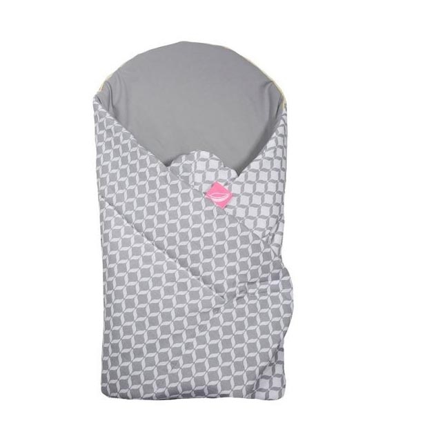 MOTHERHOOD - Swaddle med coconut matta CLASSICS 75x75 cm grå