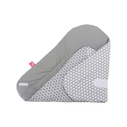 MOTHERHOOD - Swaddle med coconut matta CLASSICS 75x75 cm grå