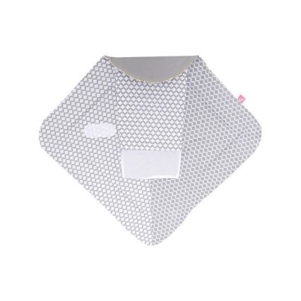 MOTHERHOOD - Swaddle med coconut matta CLASSICS 75x75 cm grå