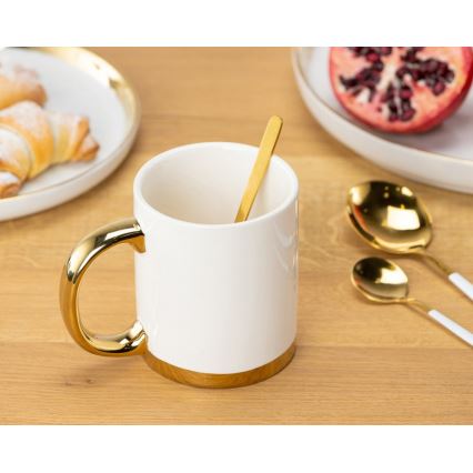 Mug with sked LANA krämig/gyllene