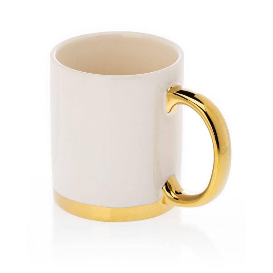 Mug with sked LANA krämig/gyllene