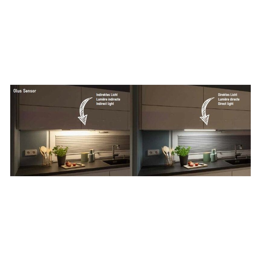 Müller-Licht - LED lampa för undersidan av köksskåp med sensor OLUS LED/11W/230V 3000/4000K