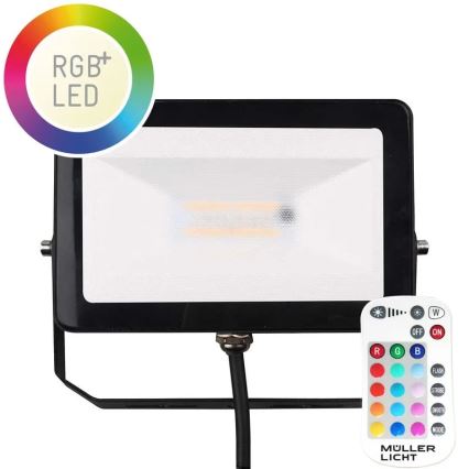 Müller-Licht - LED RGBW Ljusreglerad utomhus strålkastare LED/10W/230V IP65 + fjärrkontroll