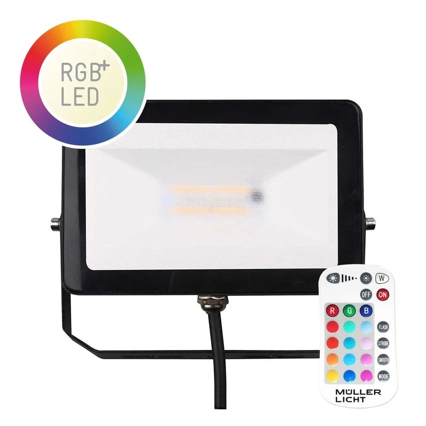 Müller-Licht - LED RGBW Ljusreglerad utomhus strålkastare LED/10W/230V IP65 + fjärrkontroll