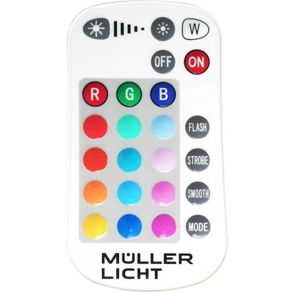 Müller-Licht - LED RGBW Ljusreglerad utomhus strålkastare LED/10W/230V IP65 + fjärrkontroll