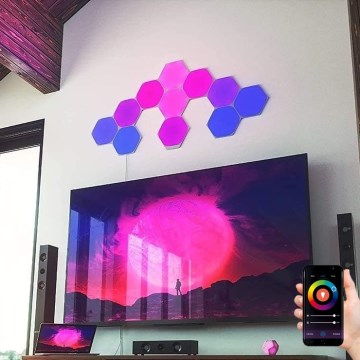 Nanoleaf - KIT 15x LED RGB Ljusreglerad panel LED/2W/230V 1200-6500K Wi-Fi