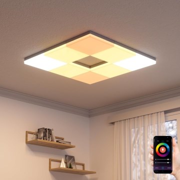 Nanoleaf - KIT 3x RGBW Dimbar taklampa SKYLIGHT 1xLED/18W/230V + 2xLED/16W/230V 2700-6500K Wi-Fi