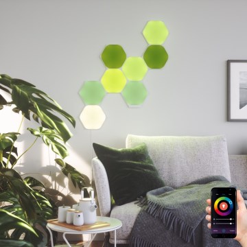 Nanoleaf - KIT 9x LED RGB Ljusreglerad panel SHAPES HEXAGON LED/2W/230V 1200-6500K Wi-Fi