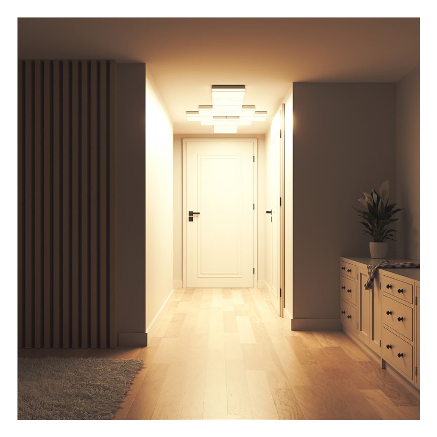 Nanoleaf - KIT 3x RGBW Dimbar taklampa SKYLIGHT 1xLED/18W/230V + 2xLED/16W/230V 2700-6500K Wi-Fi