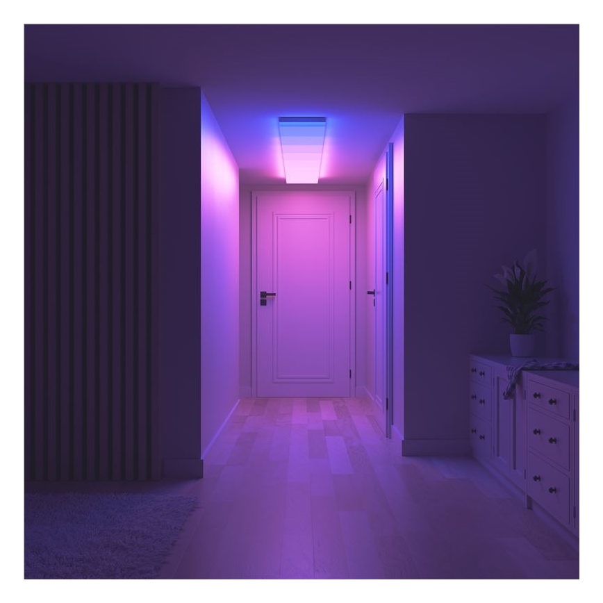Nanoleaf - KIT 3x RGBW Dimbar taklampa SKYLIGHT 1xLED/18W/230V + 2xLED/16W/230V 2700-6500K Wi-Fi