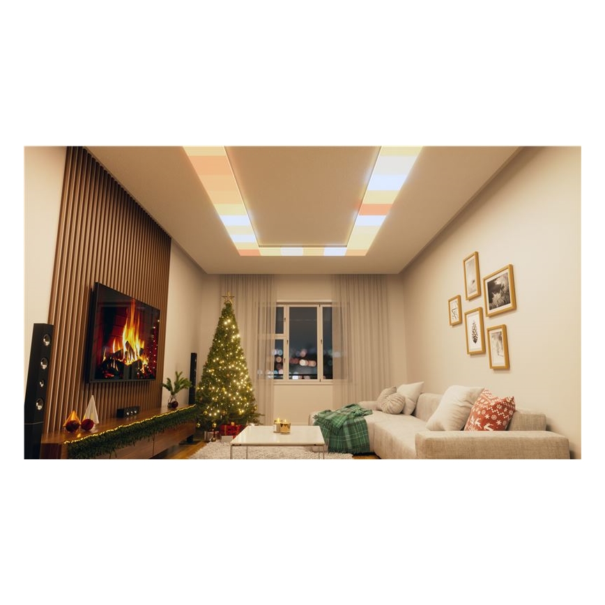 Nanoleaf - KIT 3x RGBW Dimbar taklampa SKYLIGHT 1xLED/18W/230V + 2xLED/16W/230V 2700-6500K Wi-Fi
