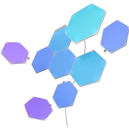 Nanoleaf - KIT 9x LED RGB Ljusreglerad panel SHAPES HEXAGON LED/2W/230V 1200-6500K Wi-Fi