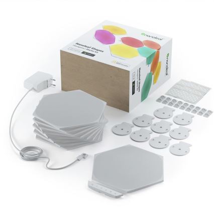 Nanoleaf - KIT 9x LED RGB Ljusreglerad panel SHAPES HEXAGON LED/2W/230V 1200-6500K Wi-Fi