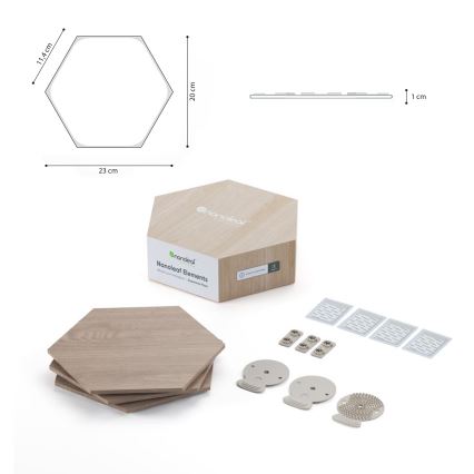 Nanoleaf - KIT 3x LED ljusreglerad panel HEXAGONS LED/2W/230V Wi-Fi