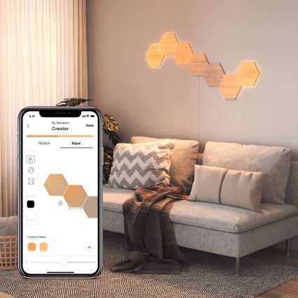 Nanoleaf - KIT 3x LED ljusreglerad panel HEXAGONS LED/2W/230V Wi-Fi