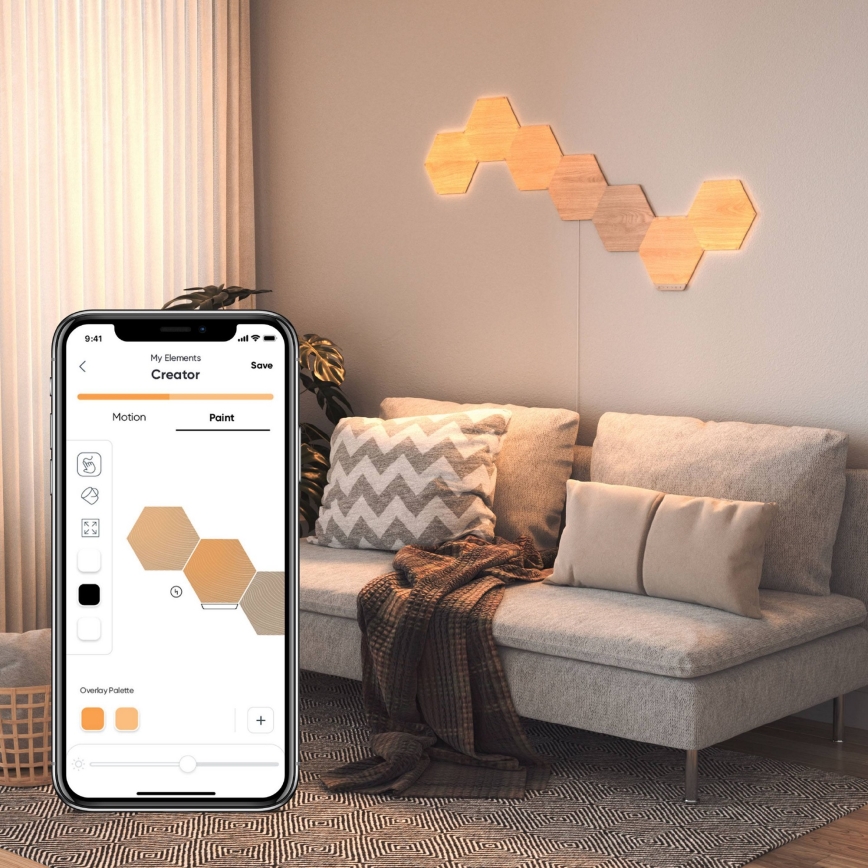 Nanoleaf - KIT 3x LED ljusreglerad panel HEXAGONS LED/2W/230V Wi-Fi