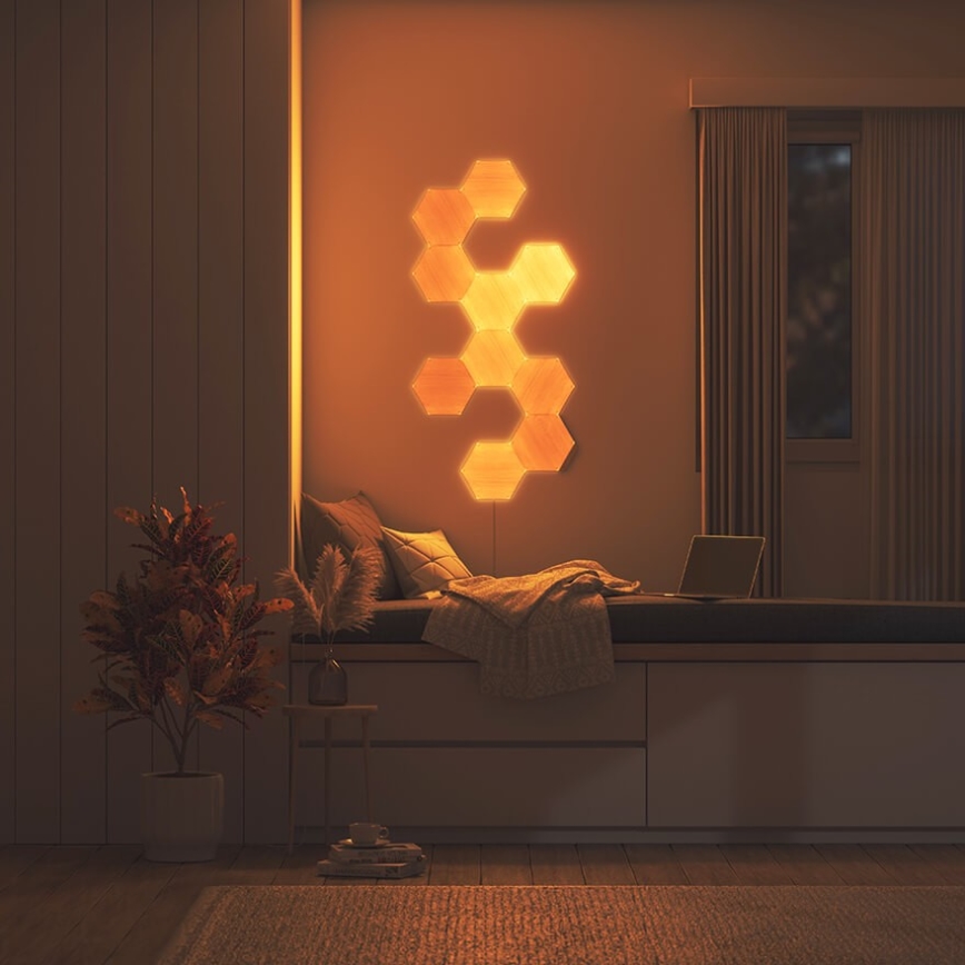 Nanoleaf - KIT 3x LED ljusreglerad panel HEXAGONS LED/2W/230V Wi-Fi