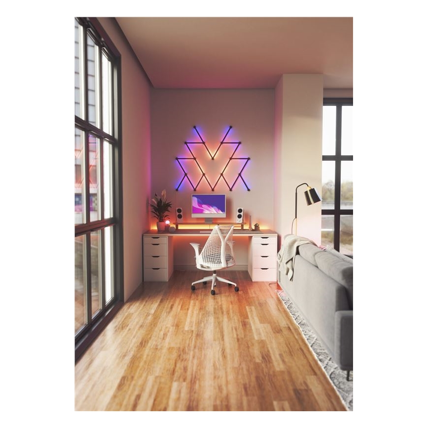 Nanoleaf - Set med rälsskydd LINES 9 delar svart matt