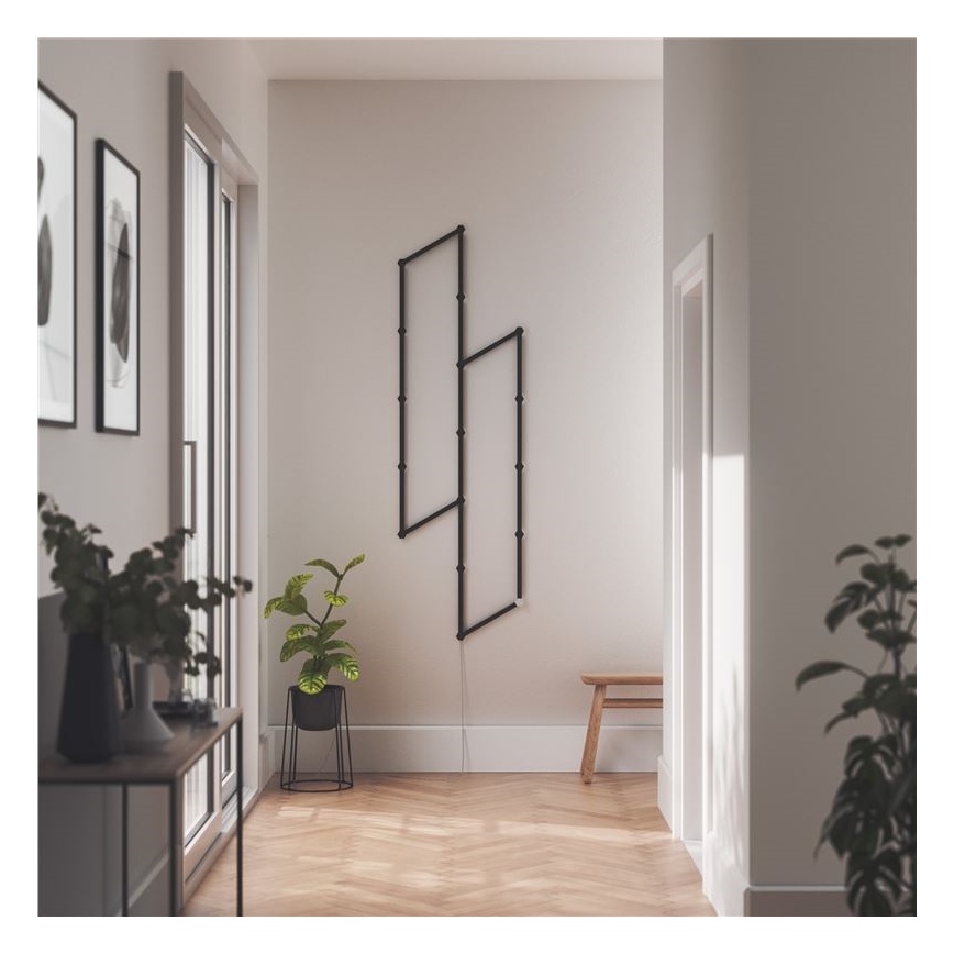 Nanoleaf - Set med rälsskydd LINES 9 delar svart matt
