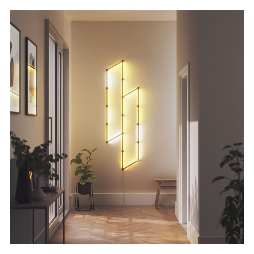 Nanoleaf - Set med rälsskydd LINES 9 delar svart matt